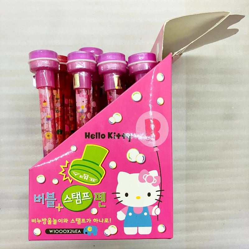 ハローキティ バブルスタンプペン 24本ディスプレイ付き 2008年製 韓国