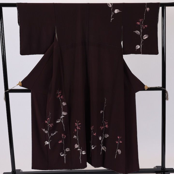 未使用品　附下　着物　臈纈染　紫　しつけ付　／481 未使用品 附下 着物 臈纈染 紫 しつけ付 ／481 - メルカリ