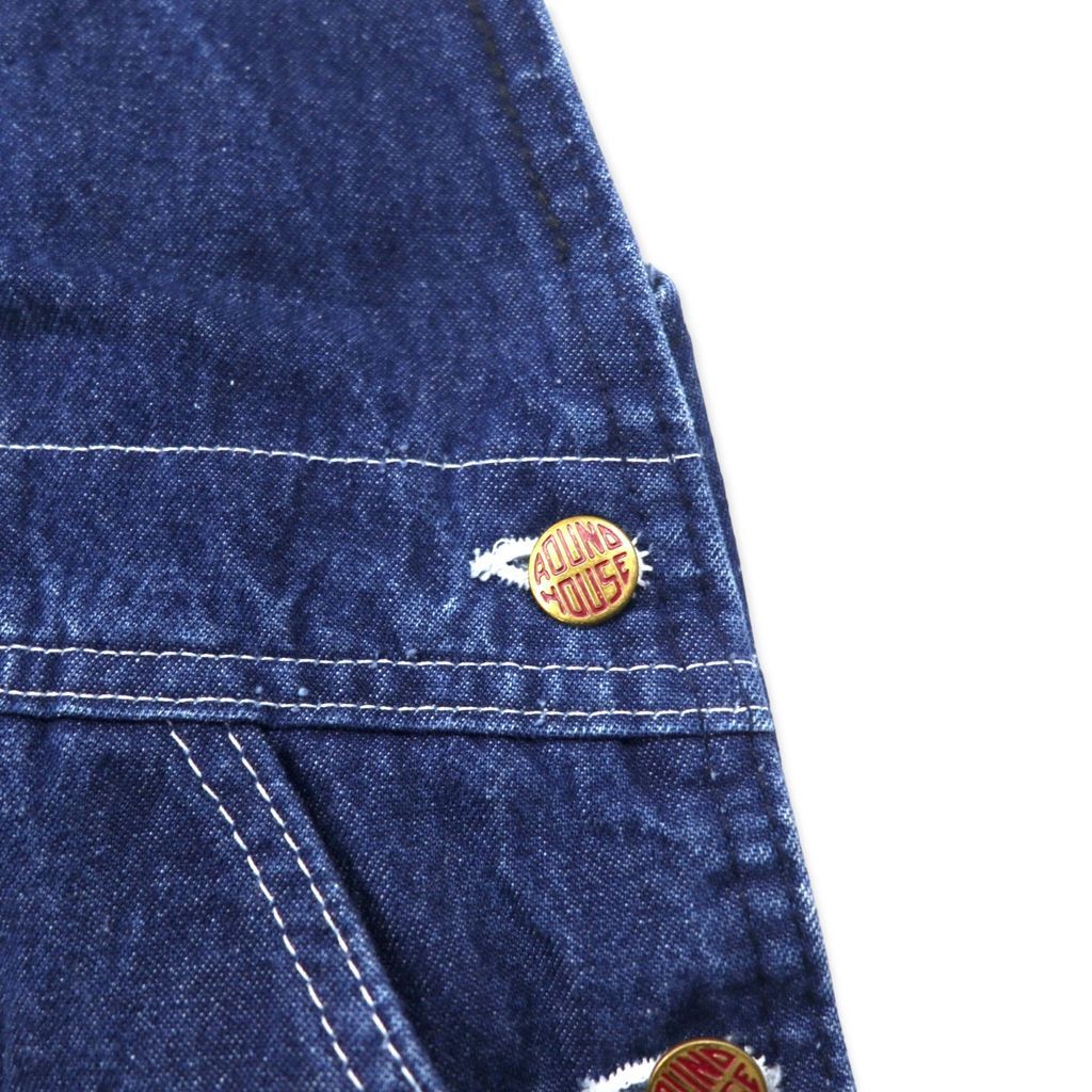 ROUND HOUSE USA製 90年代 デニム オーバーオール M ブルー