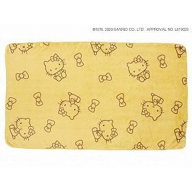 ウェルファン ひざ掛け(ハローキティ) イエロー 大 010101 介護用品 （1点）