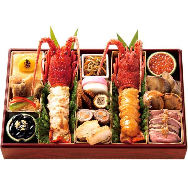 予約 12月29日～30日お届け おせち 伊勢海老料理 中納言監修 おせち 迎春 一段重 約2～3人前 15品 冷凍品 2026 お節 御節 おせち料理 お節料理 御節料理 イセエビ 伊勢えび 和食 和風 豪華 惣菜 詰め合わせ お取り寄せ