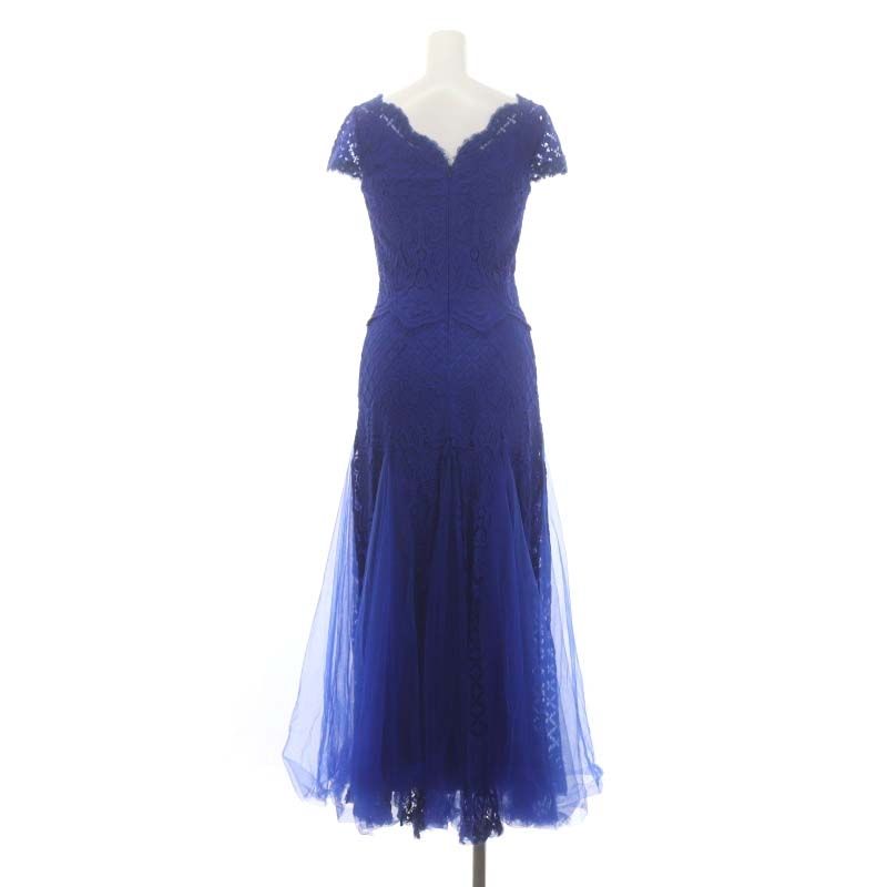 新品☆タダシショージ tadashishoji ロングドレス紺 9号 US2  
