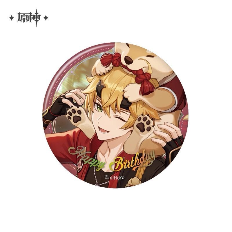 原神・公式 缶バッジ（命定の日）放浪者 スカラマッシュ トーマ