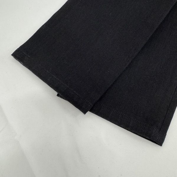 Louis Vuitton メンズブラックモノグラムデニムパンツ34