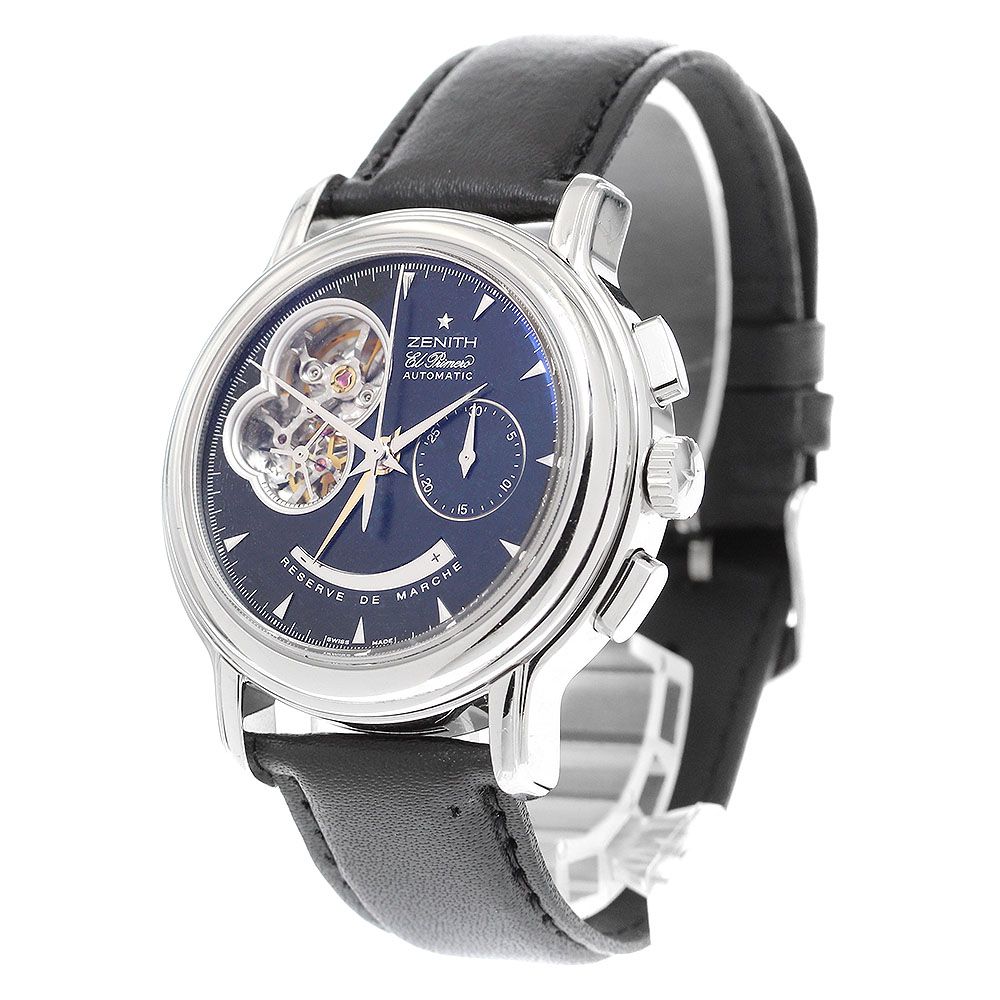ゼニス ZENITH 03.0240.4021 クロノマスター Tオープン パワーリザーブ 自動巻き メンズ_910675