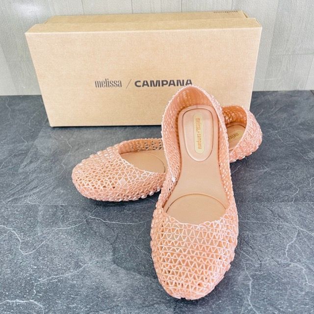 新品未使用！Melissa　フラットシューズ 新品 メリッサ フラットシューズ melissa BALLERINA FLATS ROSE