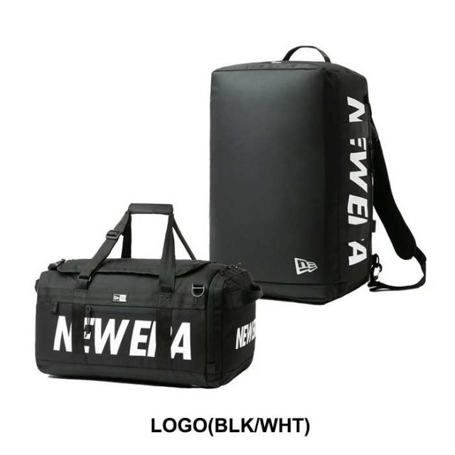 ニューエラ ダッフルバッグ リュック メンズ レディース CLUB DUFFLE BAG LOGO 50L 14521344 | 14521343 クラブダッフル ボストンバッグ 2WAY 50L バックパック ブラック 大容量 部活 通学 旅行 24