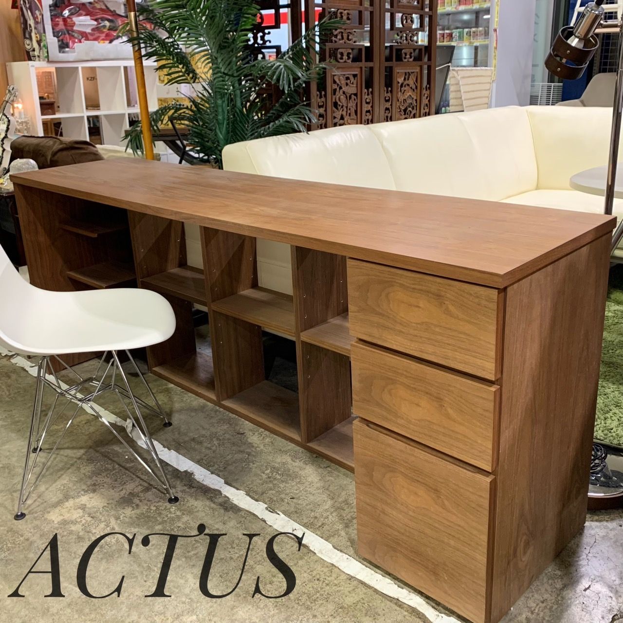 専用※ACTUS アクタス MEZZO2 デスク 25万 ウォールナット シェルフ