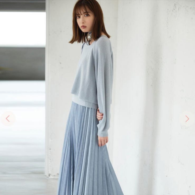 【新品】COCODEAL エコレザープリーツスカート