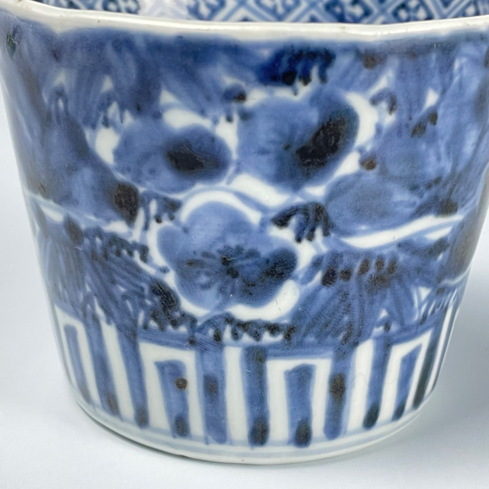 207 染付 松竹梅 古伊万里 骨董 アンティーク 蕎麦猪口 - メルカリ