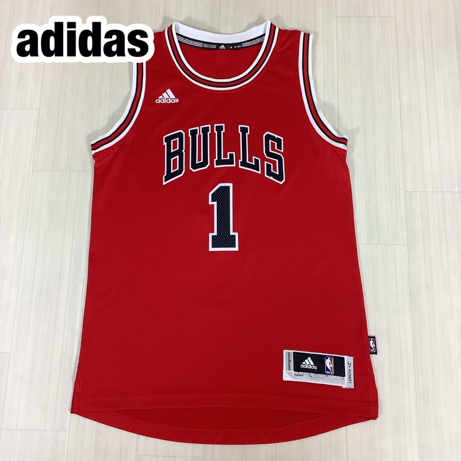 希少☆マジェスティック NBA シカゴブルズ デリックローズ ゲームシャツ adidas アディダス NBA シカゴブルズ #1 デリック・ローズ