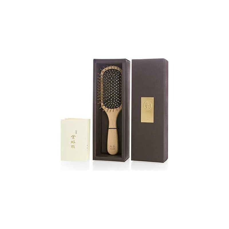 新品未使用　阿原　YUAN　ユアン 金好梳ヘアブラシ２４Ｋメッキ　美髪頭皮ケア 金好梳ヘアブラシ｜24Kゴールドピンで美髪ケア（くし クシ 櫛