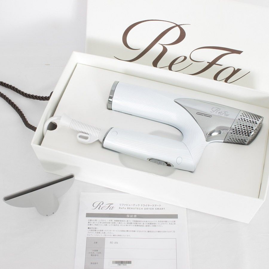 美品】MTG ReFa BEAUTECH DRYER SMART RE-AN-02A ホワイト ヘアドライヤー リファビューテック 本体 - メルカリ