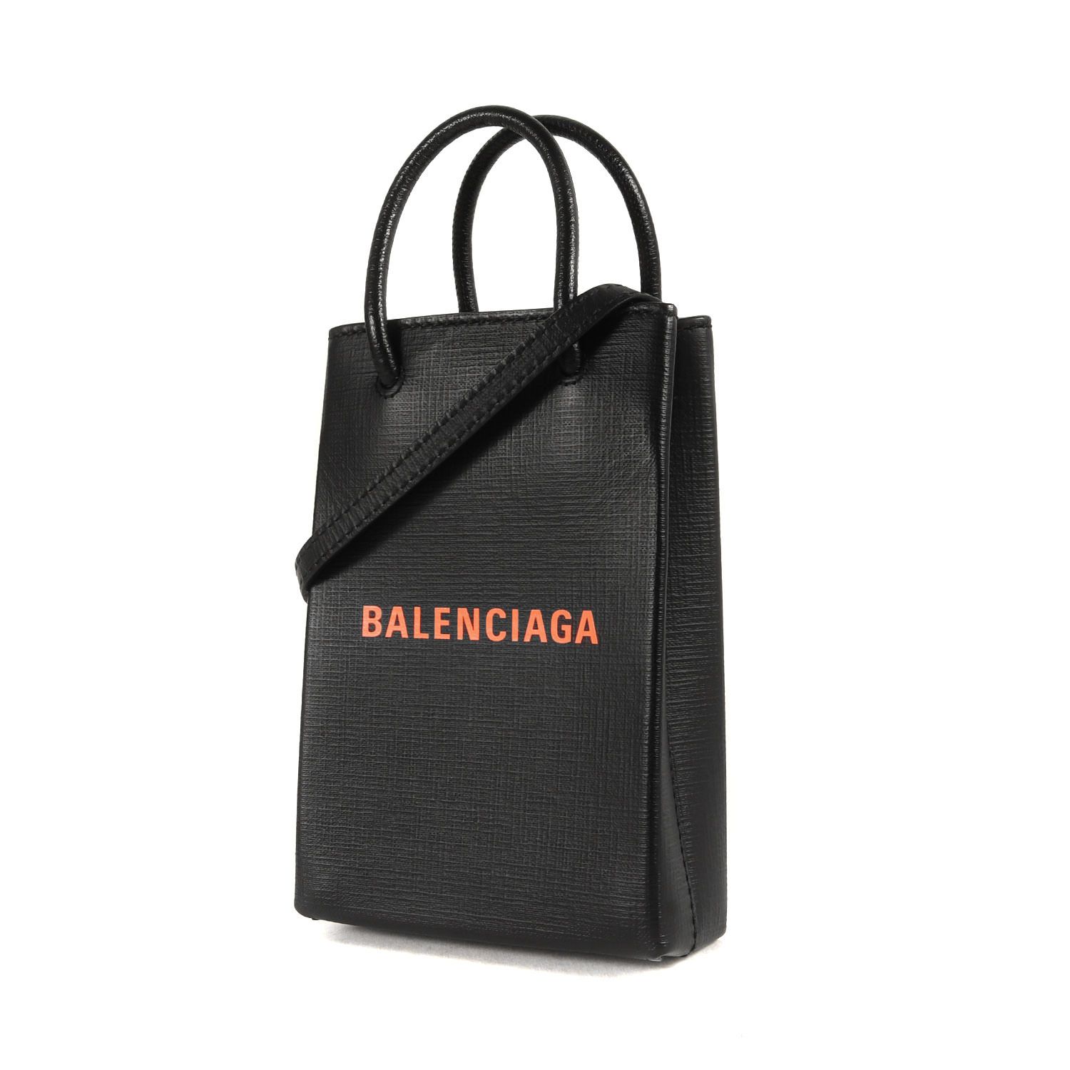 美品 BALENCIAGA バレンシアガ バッグ ショッピング フォンホルダー