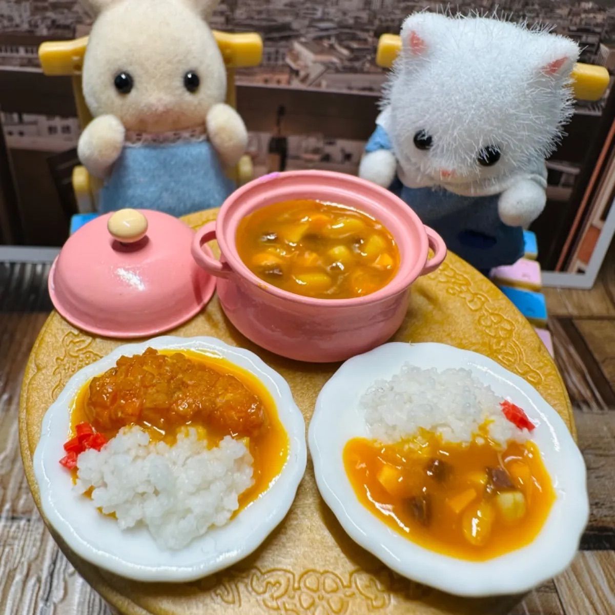 ミニチュアフード⭐️カレーライス⭐️カツカレー⭐️セット