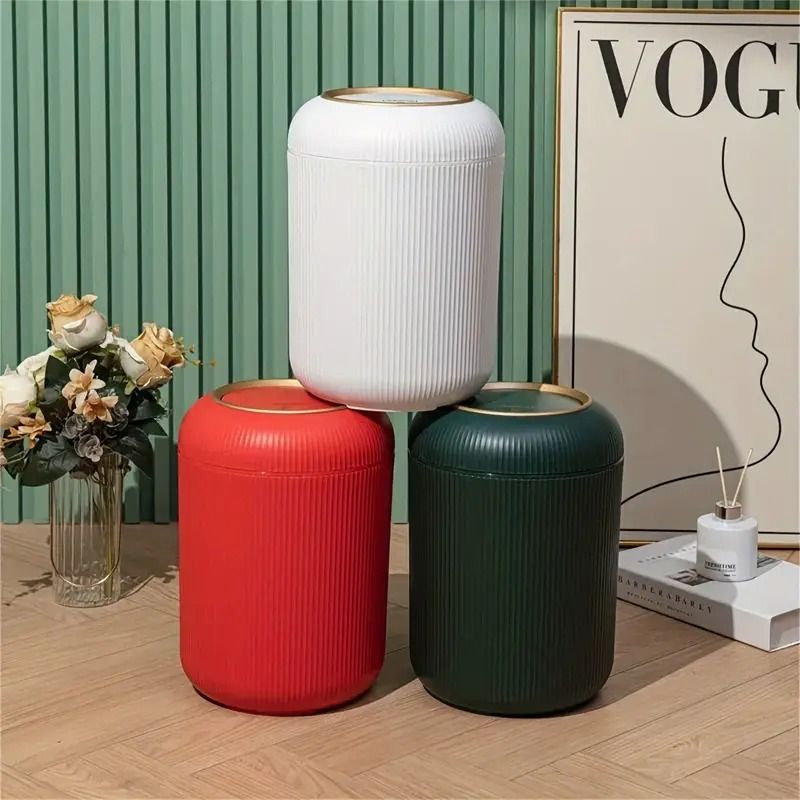 蓋付きゴミ箱 ワンタッチ開閉式 大容量 9.5L プラスチック製 ゴミ箱 ごみ箱 ダストボックス コンパクトデザイン 抗菌 防臭 密閉 おしゃれ シンプル スタイリッシュ オフィス キッチン リビン