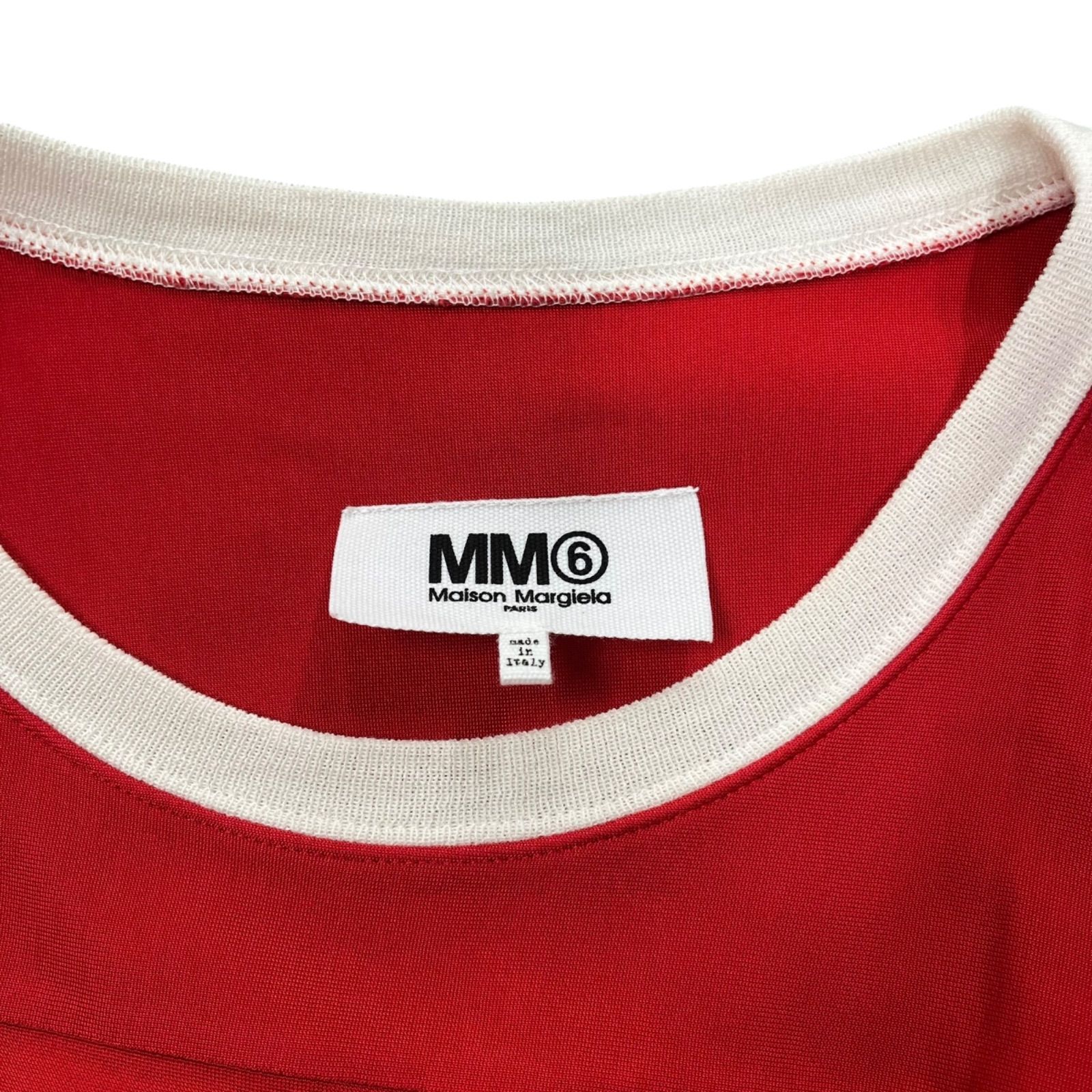 MM6 Maison Margiela ワンピース Tシャツ 14 ◇メゾンマルジェラMaison Margiela MM6 Tシャツ ワンピース 赤