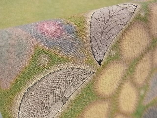 平和屋本店□極上 初代 久保田一竹 幻の辻が花 太鼓柄袋帯 絞り 風趣