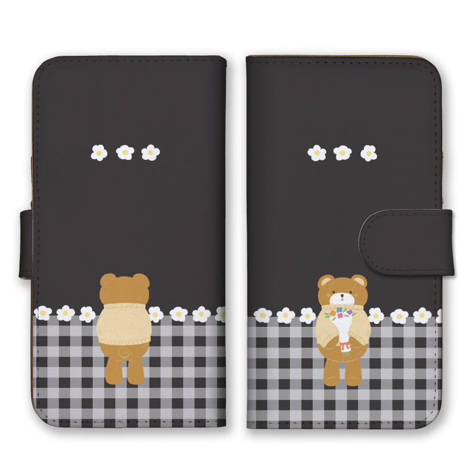 クマ Xperia XZ1 Compact SO-02K ケース 手帳型 エクスペリアXZ1 コンパクト