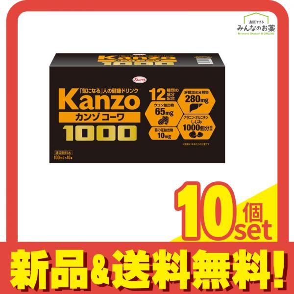 カンゾコーワ1000 ドリンク 100mL× 10本 10個セット まとめ売り - メルカリ