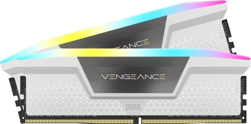 CORSAIR DDR5-6000MHz デスクトップPC用メモリ VENGEANCE RGB DDR5シリーズ PC5-48000 Intel XMP メモリキット 32GB ホワイト 16G
