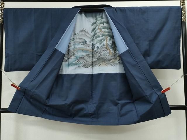 最安値，新作 平和屋着物□男性 本場大島紬 アンサンブル 100亀甲 羽裏：一 