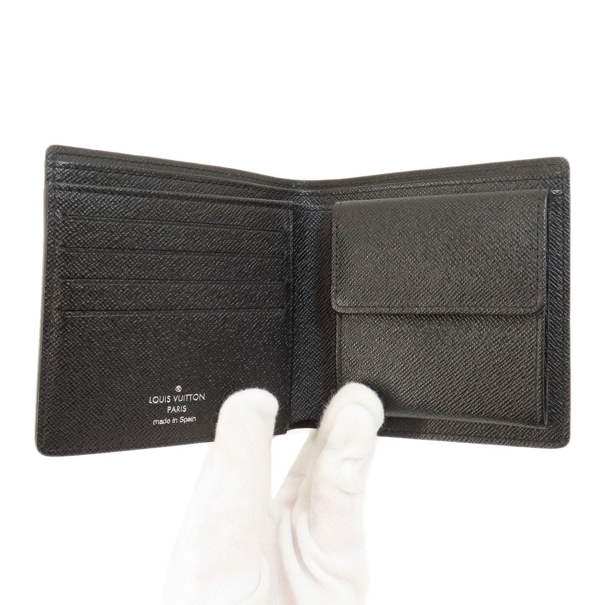 LOUIS VUITTON N62664 ポルトフォイユマルコ 旧 ダミエ グラフィット 二つ折り財布（小銭入れあり） ダミエキャンバス メンズ