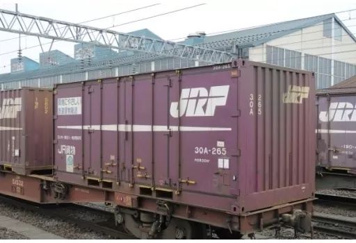 新品】鉄道模型 1/150 30A形コンテナ(赤色・ロゴ入り・3個入り) [3301