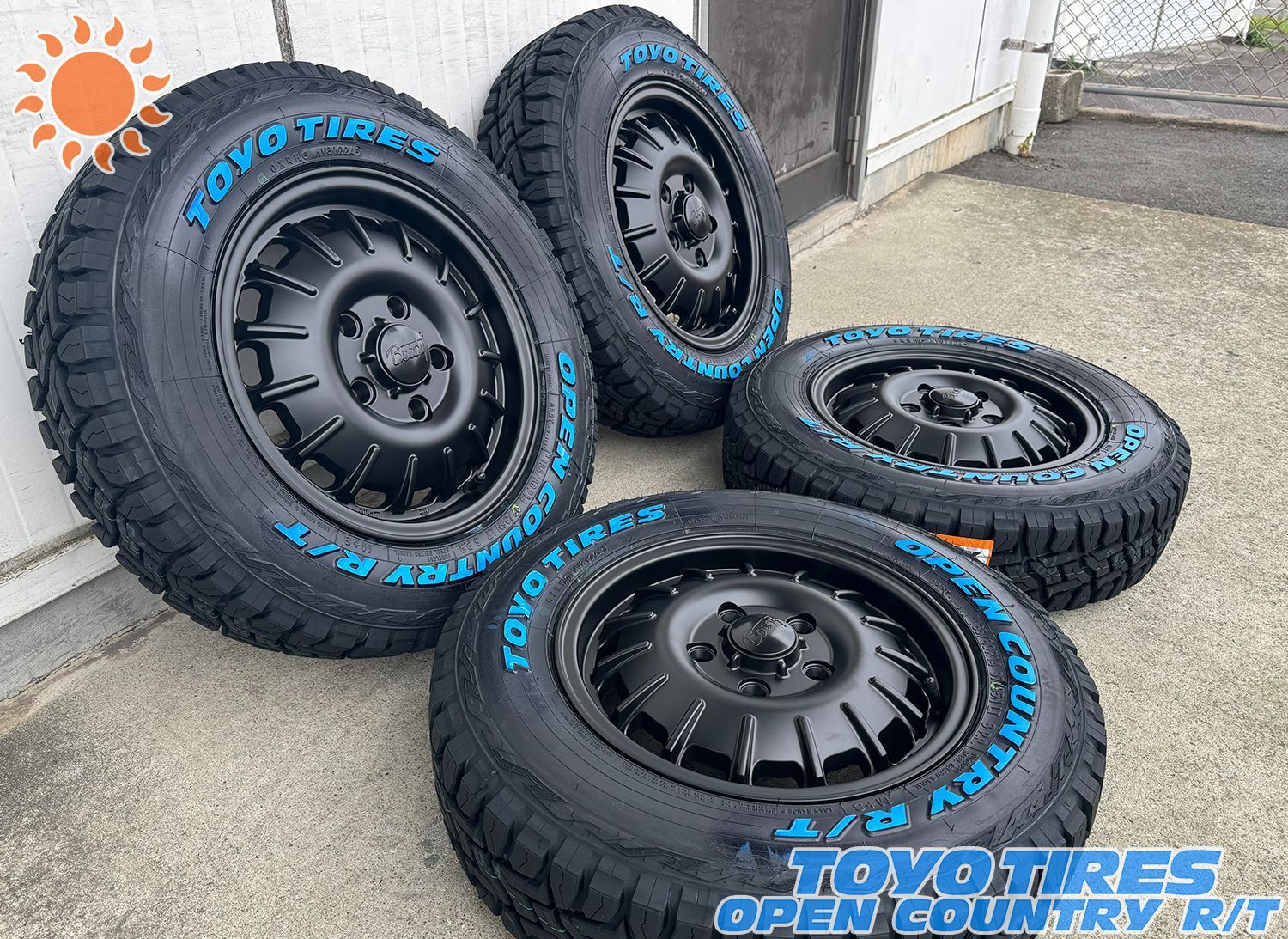 夏タイヤセット 4本組 ハイゼットジャンボ デリカミニ タイヤホイールセット トーヨー オープンカントリー RT 165/60R15 ホワイトレター  Bounty Noel マッドブラック - メルカリ