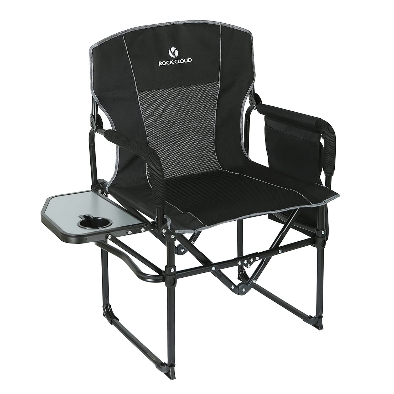 Rock Cloud アウトドアチェア 折りたたみ 椅子 キャンプ アームチェア 耐荷重120kg 収束型 イス デッキチェア コンパクト 收?袋付