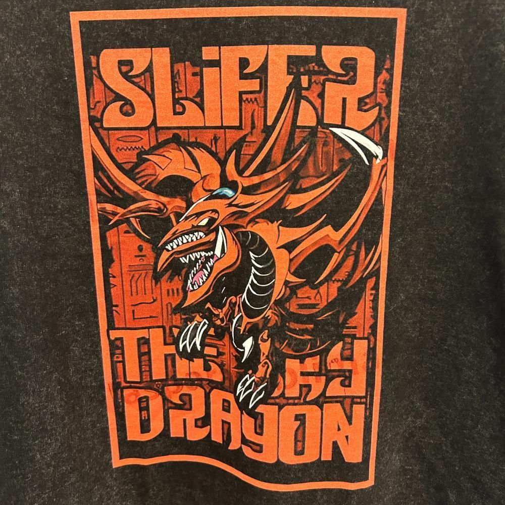 遊戯王カード 4 Tシャツ 半袖 ビンテージ加工 新品未使用 グレー