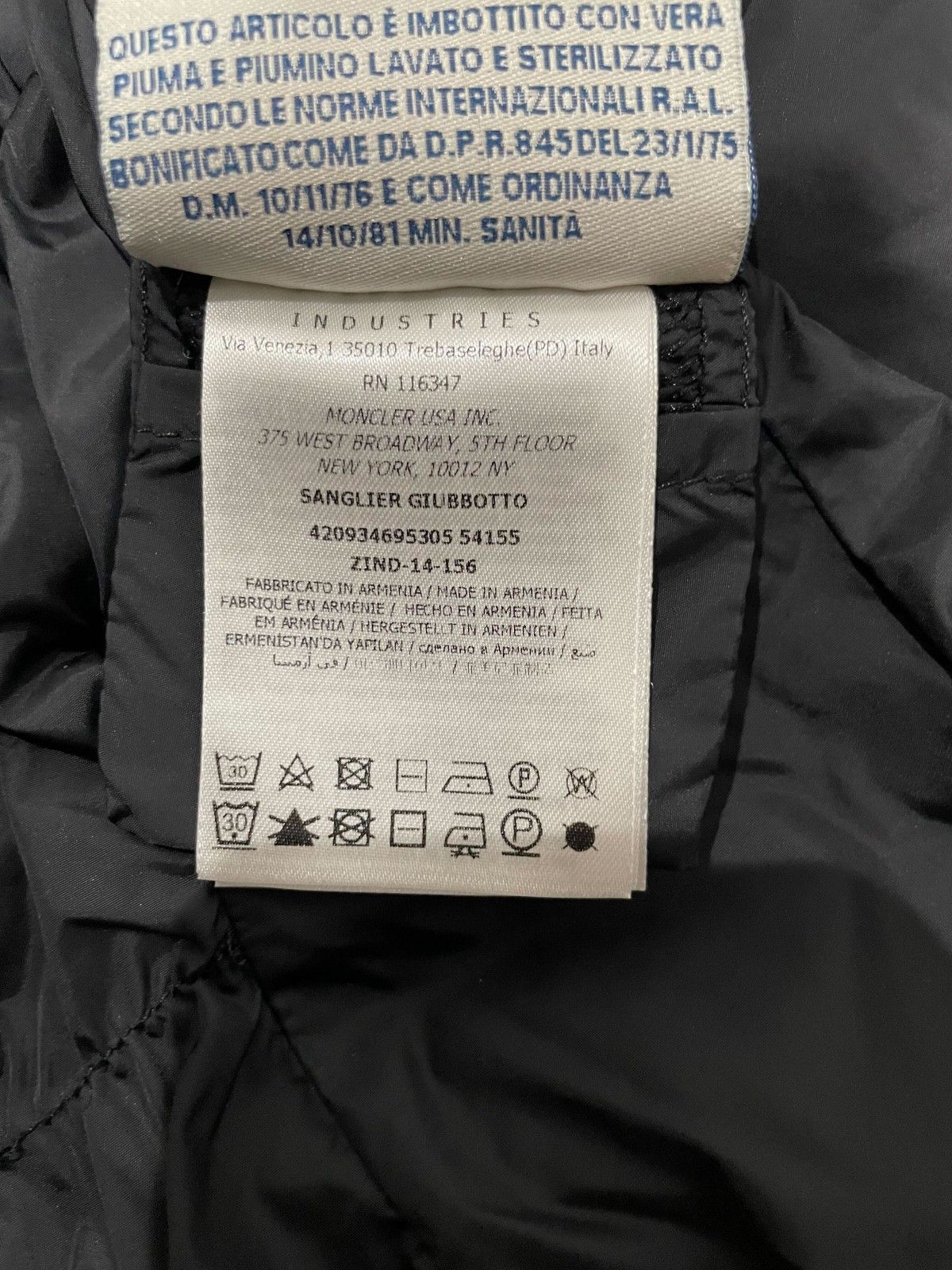 MONCLER/モンクレール /S（0） /ブラック /レディース /SANGLIER