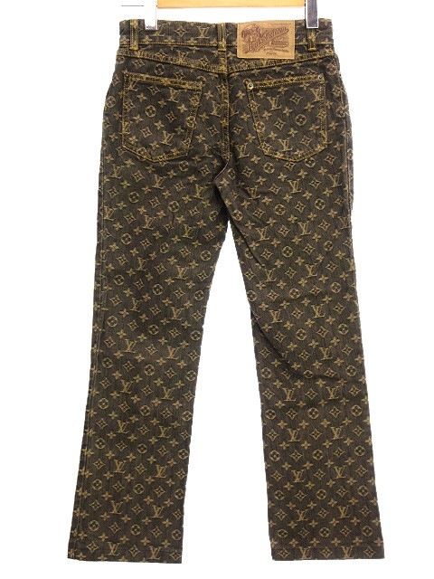 rina ヴィトン モノグラム ジャガード デニム パンツ 36 ジーンズ rina様専用 ヴィトン モノグラム ジャガード デニム パンツ 36