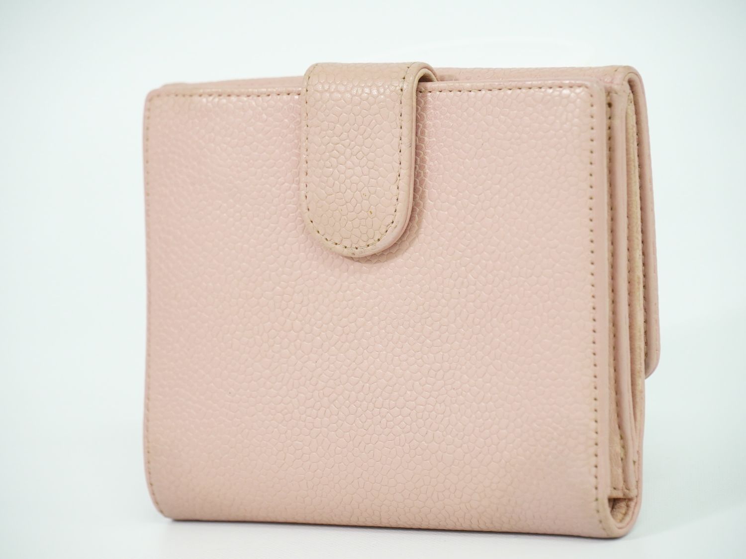 本物 シャネル CHANEL ココマーク 二つ折り 折財布 コンパクト  