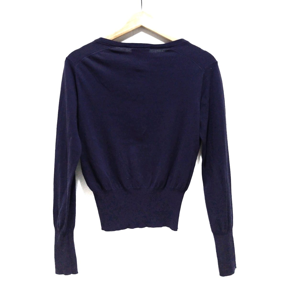 美品 LEONARD FASHION レオナールファッション シルク100％ ラインストーン ニット カーディガン サイズ40 ブラック レディース 古着 中古 美品 LEONARD FASHION レオナールファッション シルク100