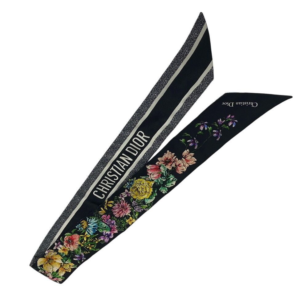 Christian Dior D-Floral ミッツァ スカーフ シルク100 DIOR D Dior