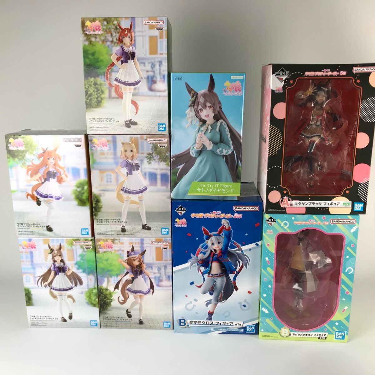 □□ ウマ娘 プリティーダービー フィギュア9点 1番くじA賞B賞