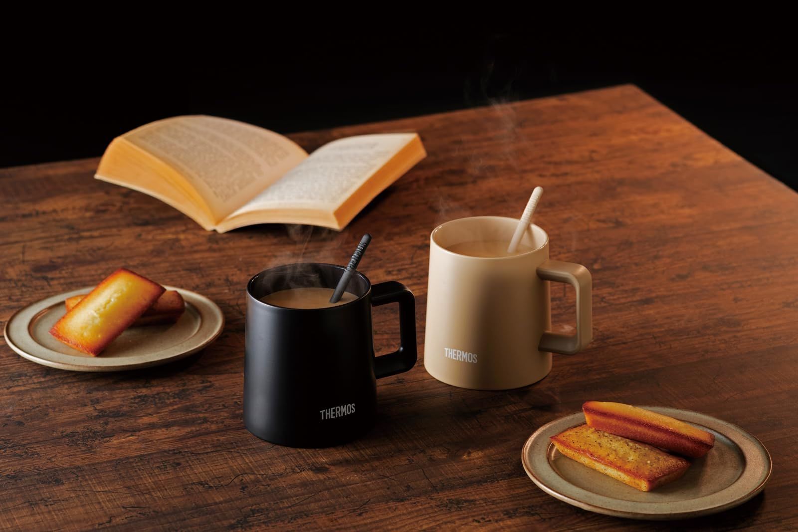 サーモス 真空断熱マグカップ 350ml カフェラテ 食洗機対応 内面