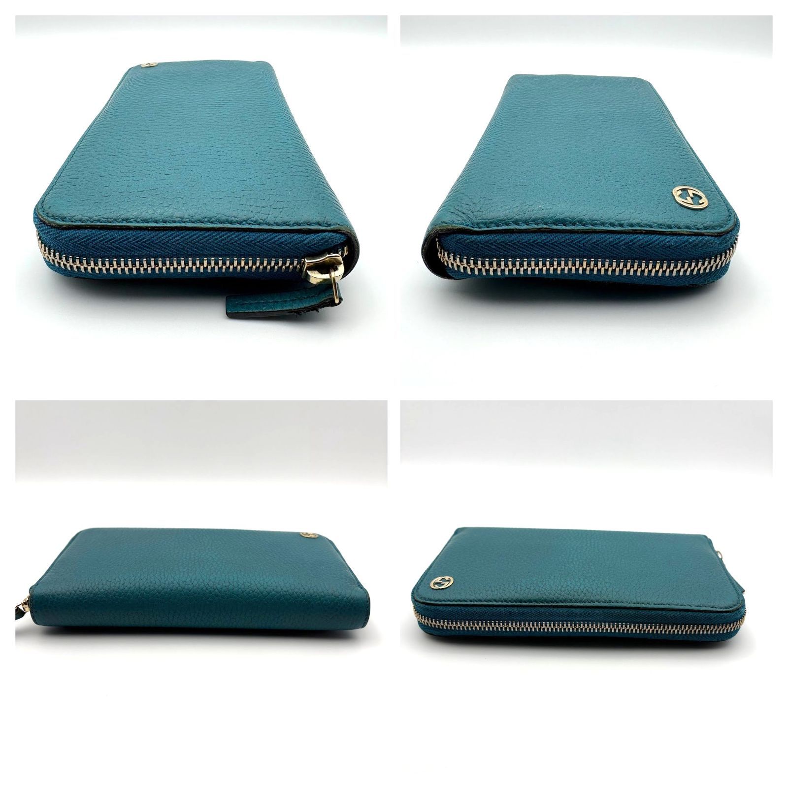 箱付／美品 】GUCCI グッチ GG インターロッキングG ラウンド