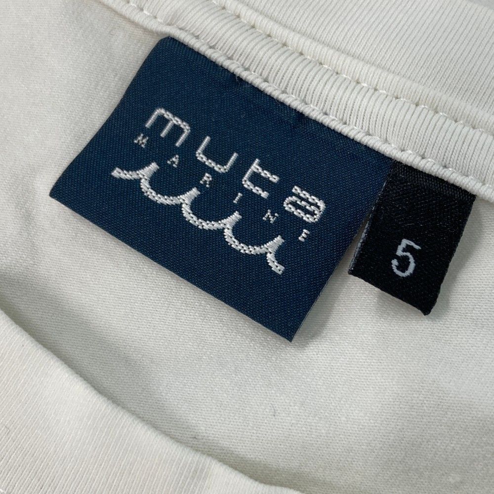 サイズ：5 MUTA MARINE ムータマリン  半袖Tシャツ  ホワイト系 [240101429248] ゴルフウェア メンズ ストスト サイズ：5 MUTA MARINE ムータマリン 半袖Tシャツ ホワイト系