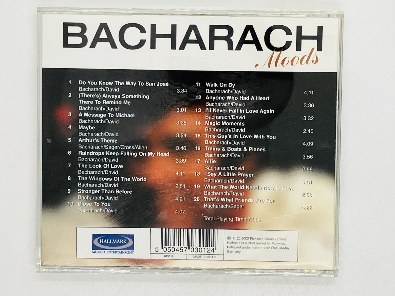 CD イスラエル盤 BACHARACH MOODS / バート・バカラック ムード / made in ISRAEL J06 - メルカリ