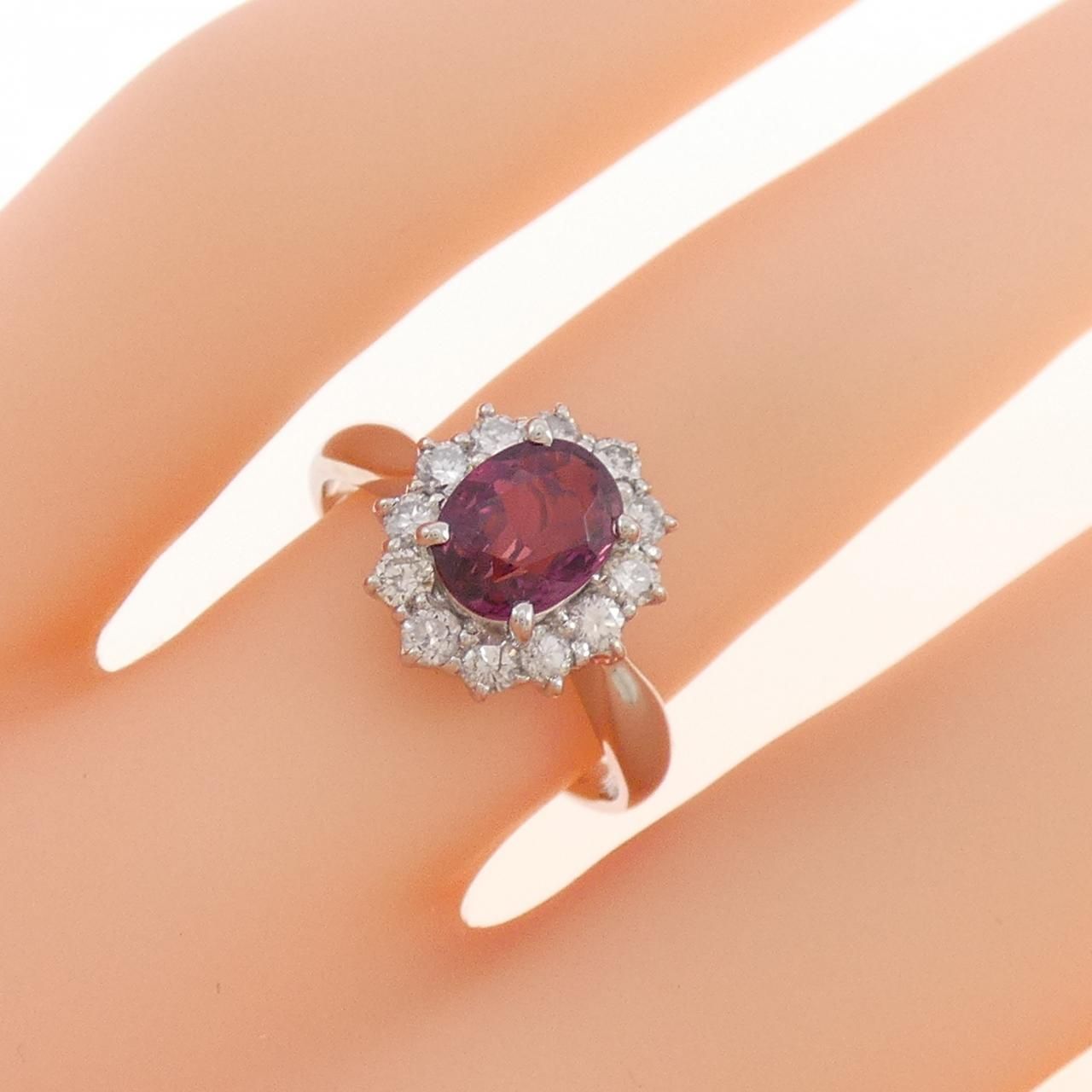 未使用品 天然ルビー pt850 リング PT850 ルビー リング 1.03CT - メルカリ