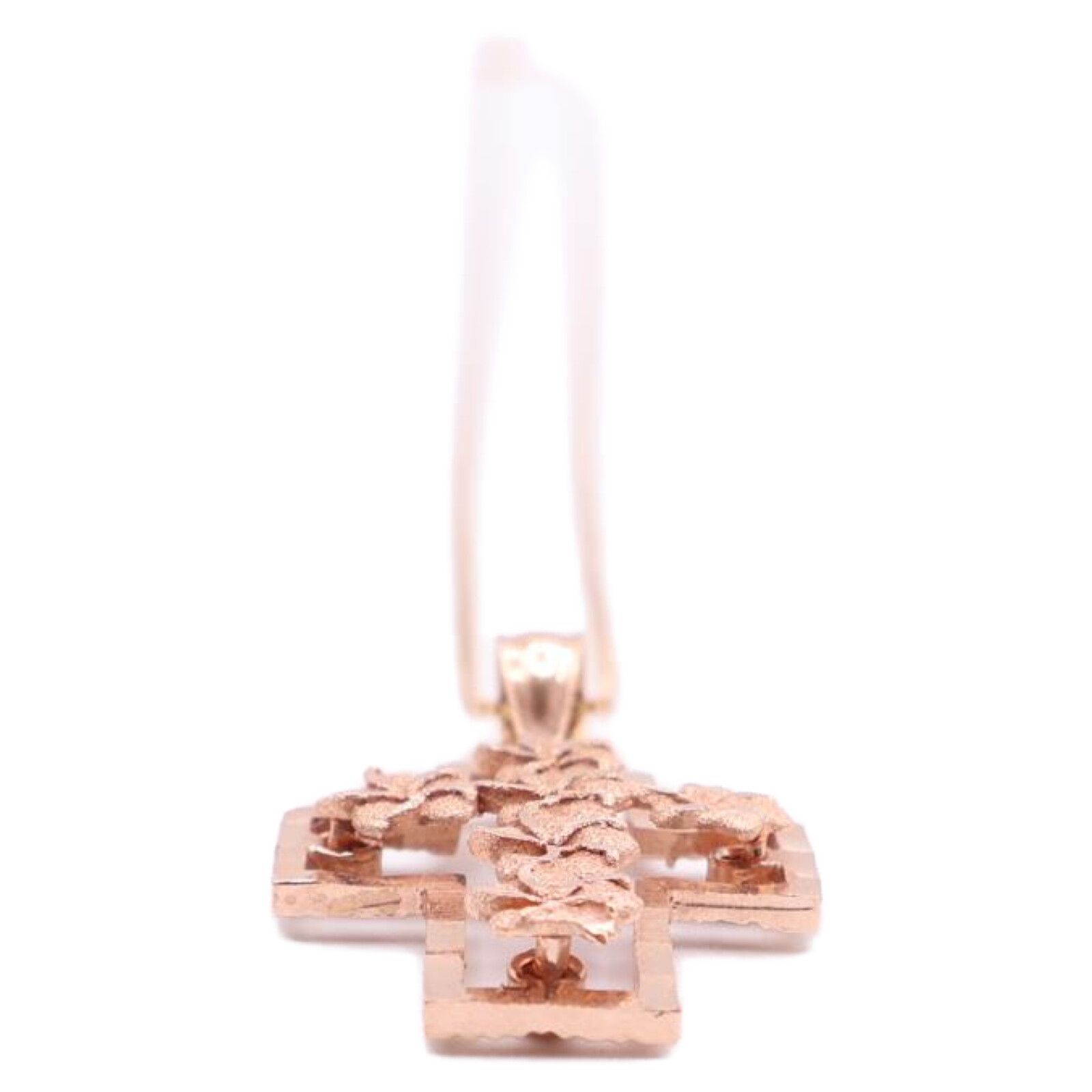 K14 K14 【美品】14K RCI ハワイアンジュエリー プルメリア クロス 