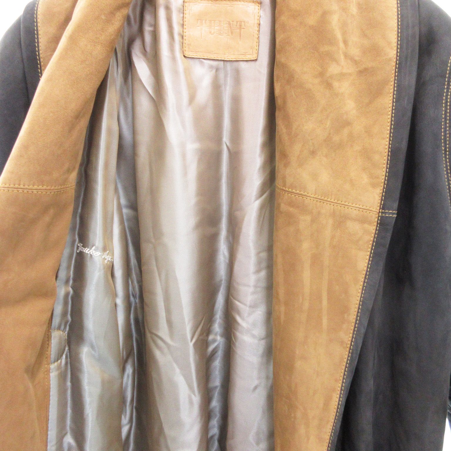 TUENT ダッフルコート ショールカラー ロング シープスキン 羊革