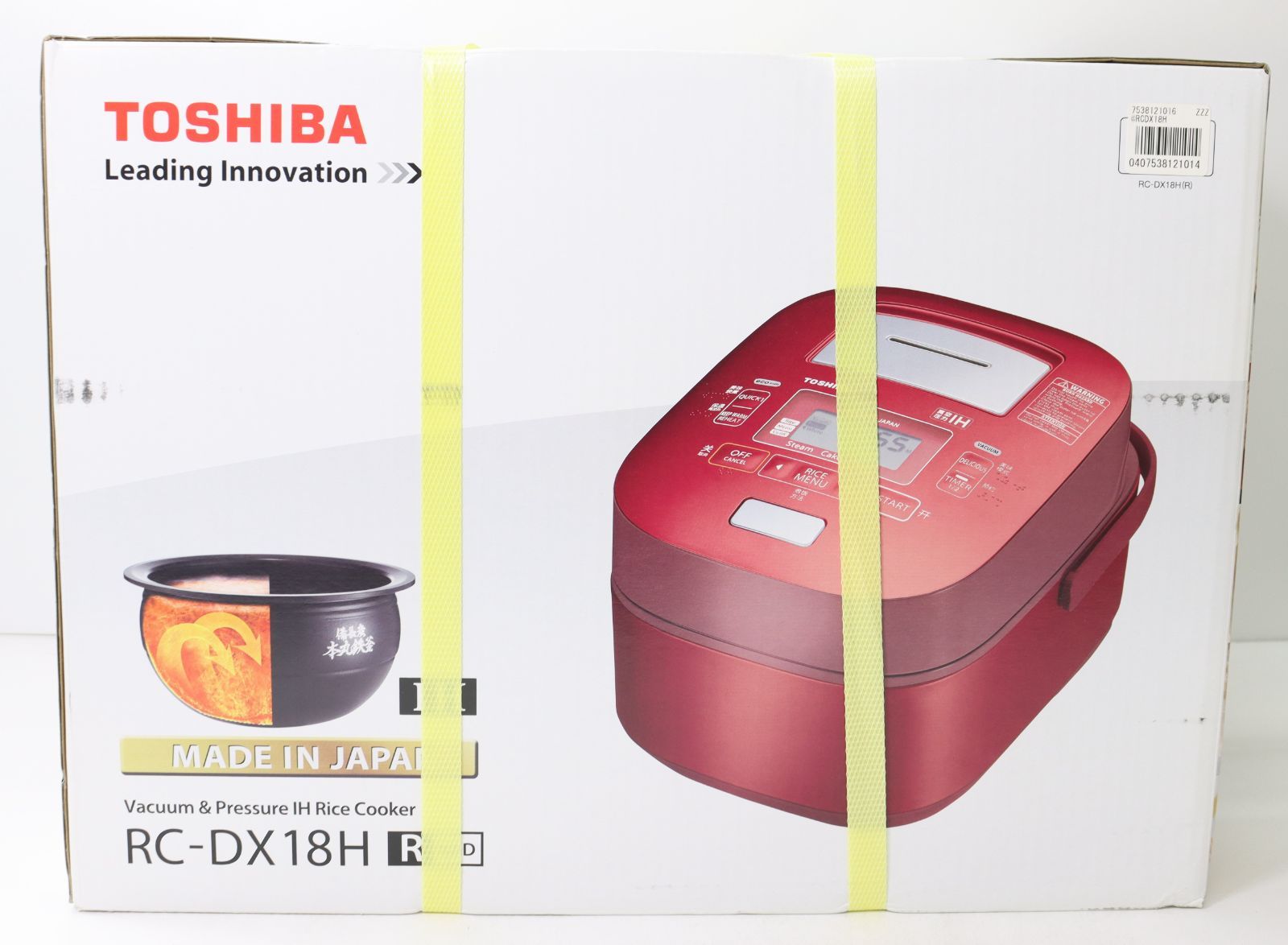 未使用・展示品】IH炊飯器 東芝 RC-DX18H 海外仕様 220V - めちゃらく