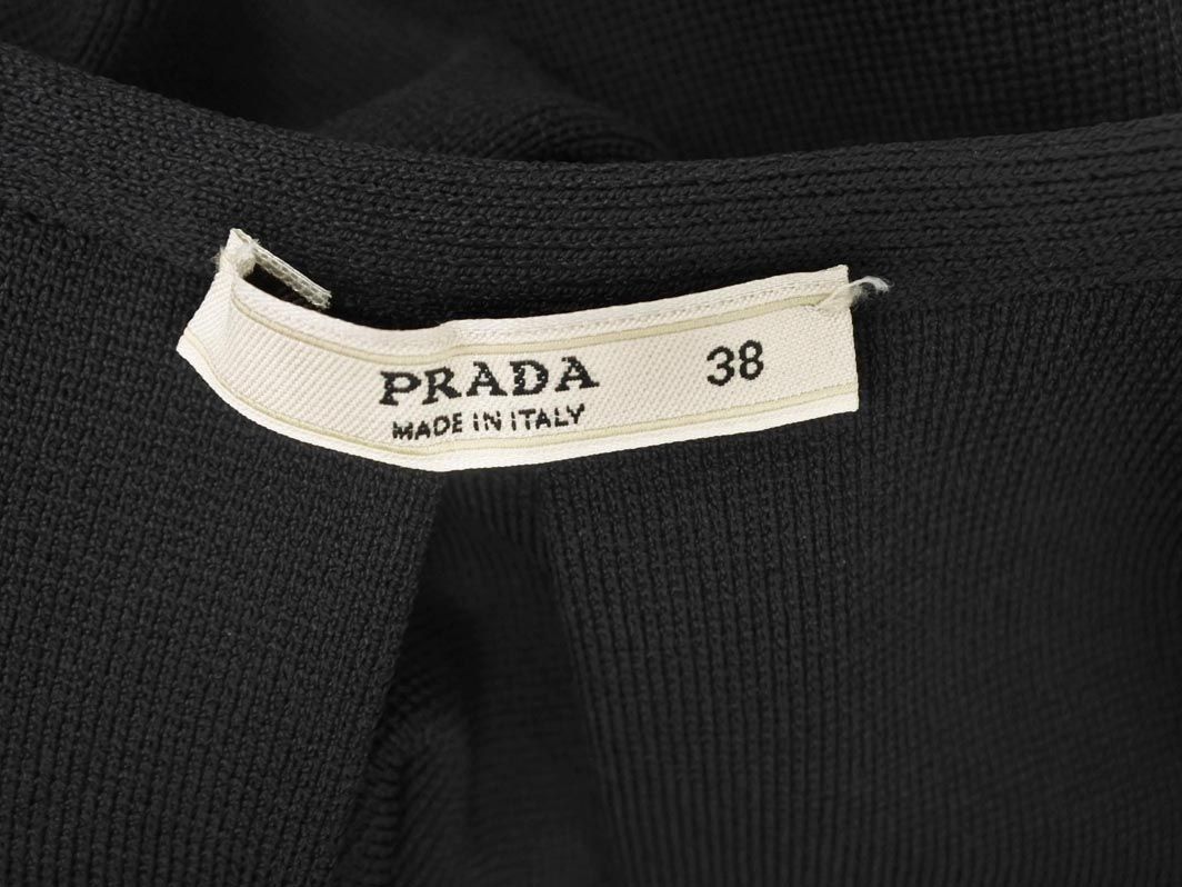 PRADA プラダ タック ニット スカート size38 黒 レディース GULLKHAN_COM