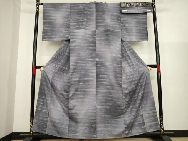 平和屋着物○筬園工房 みちのく 紅泥染 紅花紬 米沢 霞文 正絹
