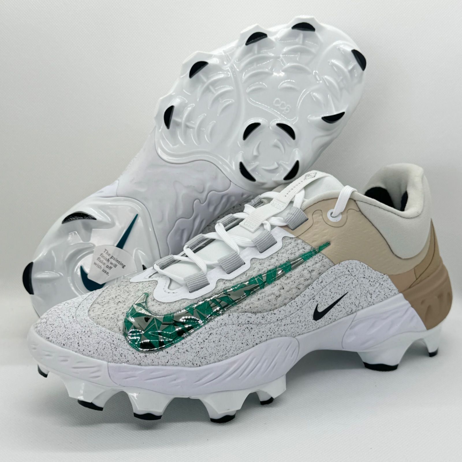 日本未発売】NIKE ナイキ野球 スパイク ホワイトゴールド 26.5cm