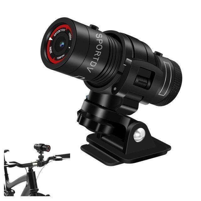 バイク 自転車用 ドライブレコーダー 120度広角 オートバイ ドラレコ ヘルメットレコーダー 防水 軽量 常時録画 ループ録画 旅行 アウトド