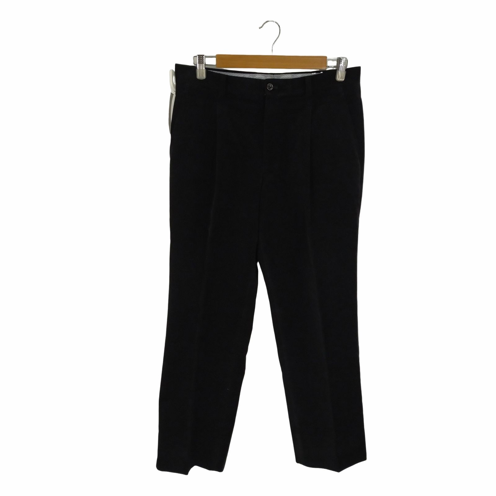 ランバン　黒　パンツ ランバンコレクション LANVIN COLLECTION コーデュロイワイド